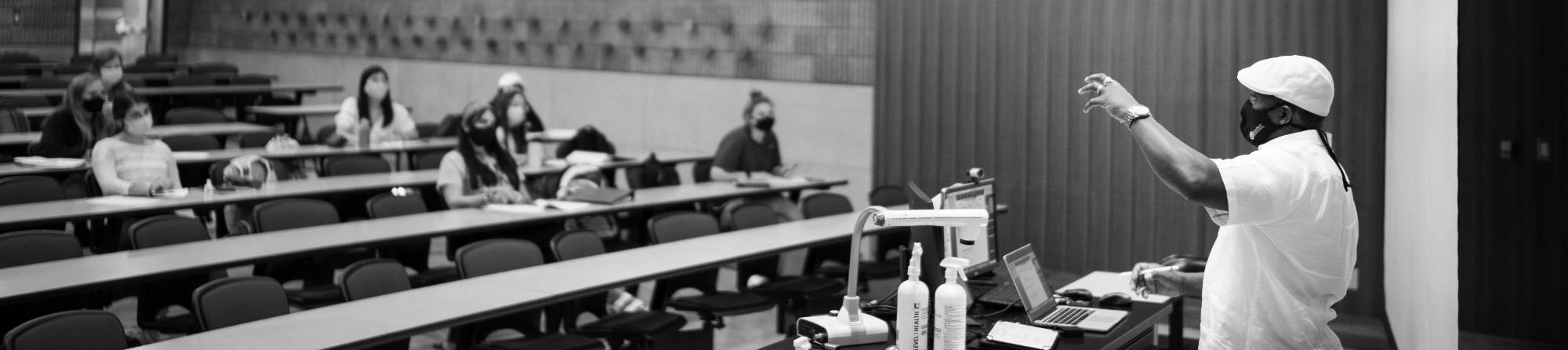 Prof. Felix Ngassa teaching a class